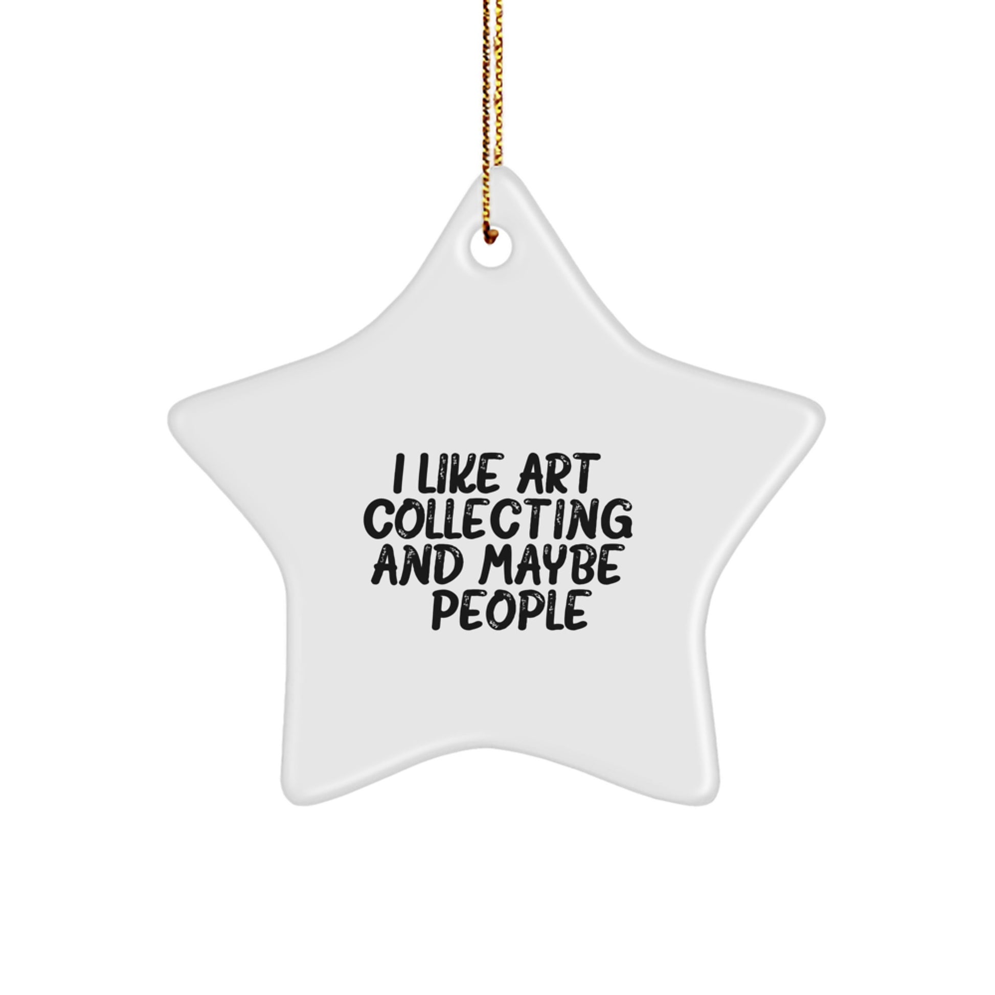 Funny Art Collecting Star Ornament Gift for Friends Christmas Unique Decorations from Friends - Image 1