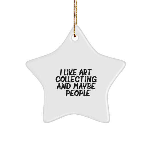 Funny Art Collecting Star Ornament Gift for Friends Christmas Unique Decorations from Friends - Image 1