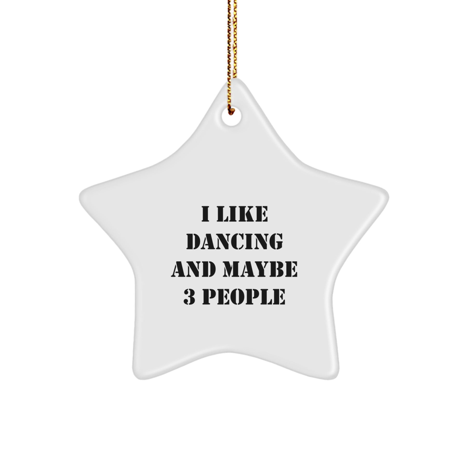 Dancing Star Ornament Funny Quirky Christmas Unique Gifts from Friends for Dancing Lovers - Image 1