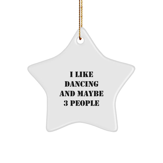 Dancing Star Ornament Funny Quirky Christmas Unique Gifts from Friends for Dancing Lovers - Image 1