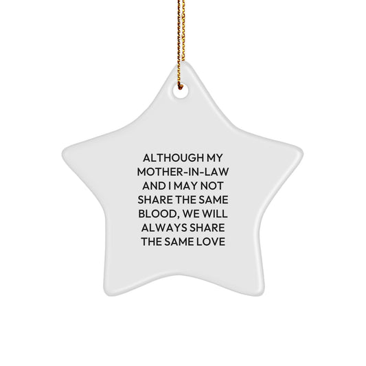Funny Mom-in-law Star Ornament Gifts from Daughter-in-law for Christmas Unique Presents for Her House - Image 1