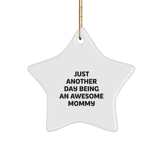 Funny Mommy Star Ornament Gifts from Family to Mommy for Christmas - Image 1