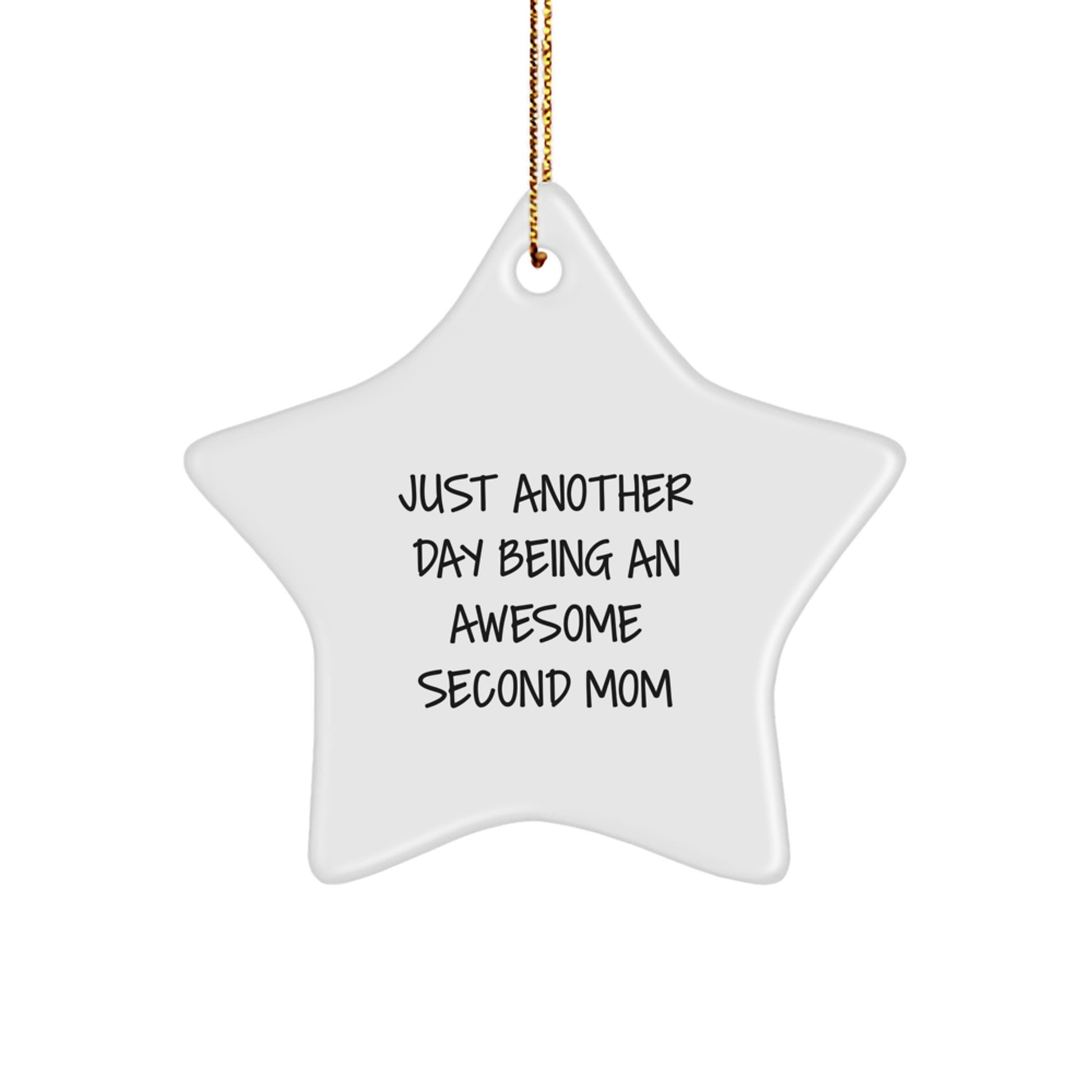 Funny Second Mom Christmas Star Ornament Gifts from Family for Second Mom - Image 1