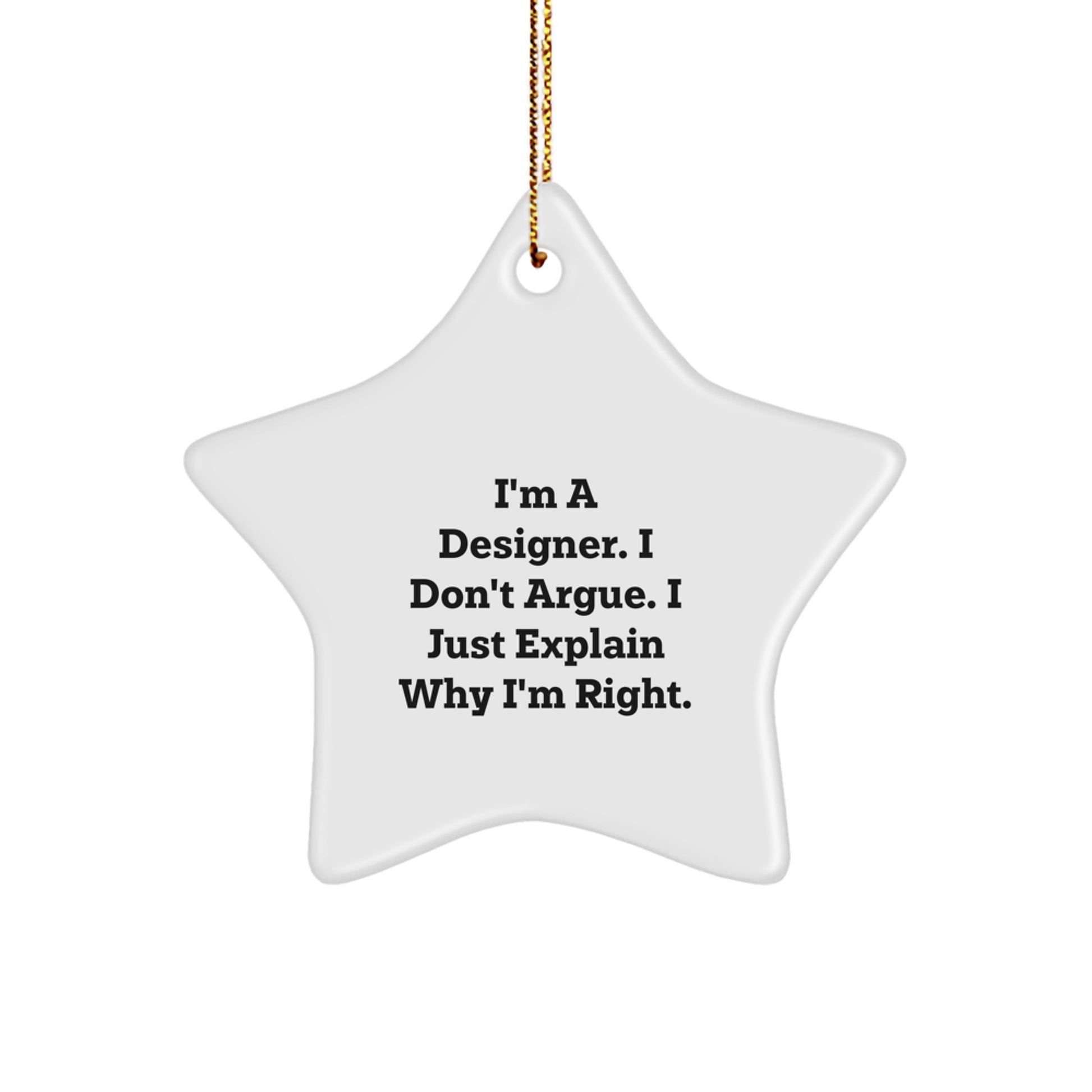 Funny Designer Star Ornament Gifts from Men to Friends for Christmas Unique Gifts - Image 1