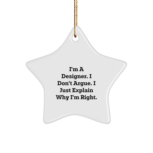 Funny Designer Star Ornament Gifts from Men to Friends for Christmas Unique Gifts - Image 1