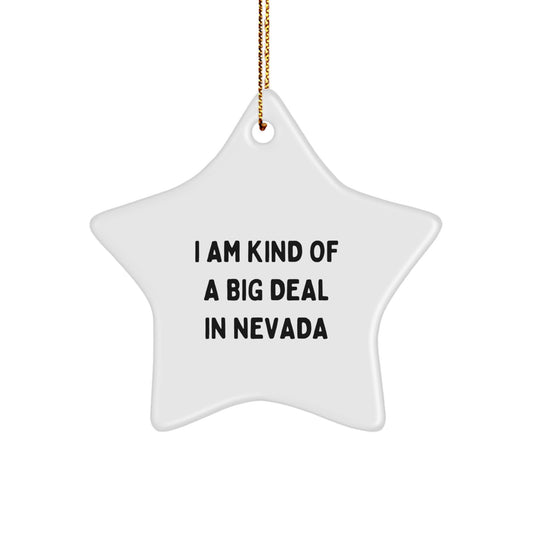Funny Star Ornament Gifts from Friends and Family in Nevada - I Am Kind Of A Prime Selection In Nevada Christmas Decoration - Image 1
