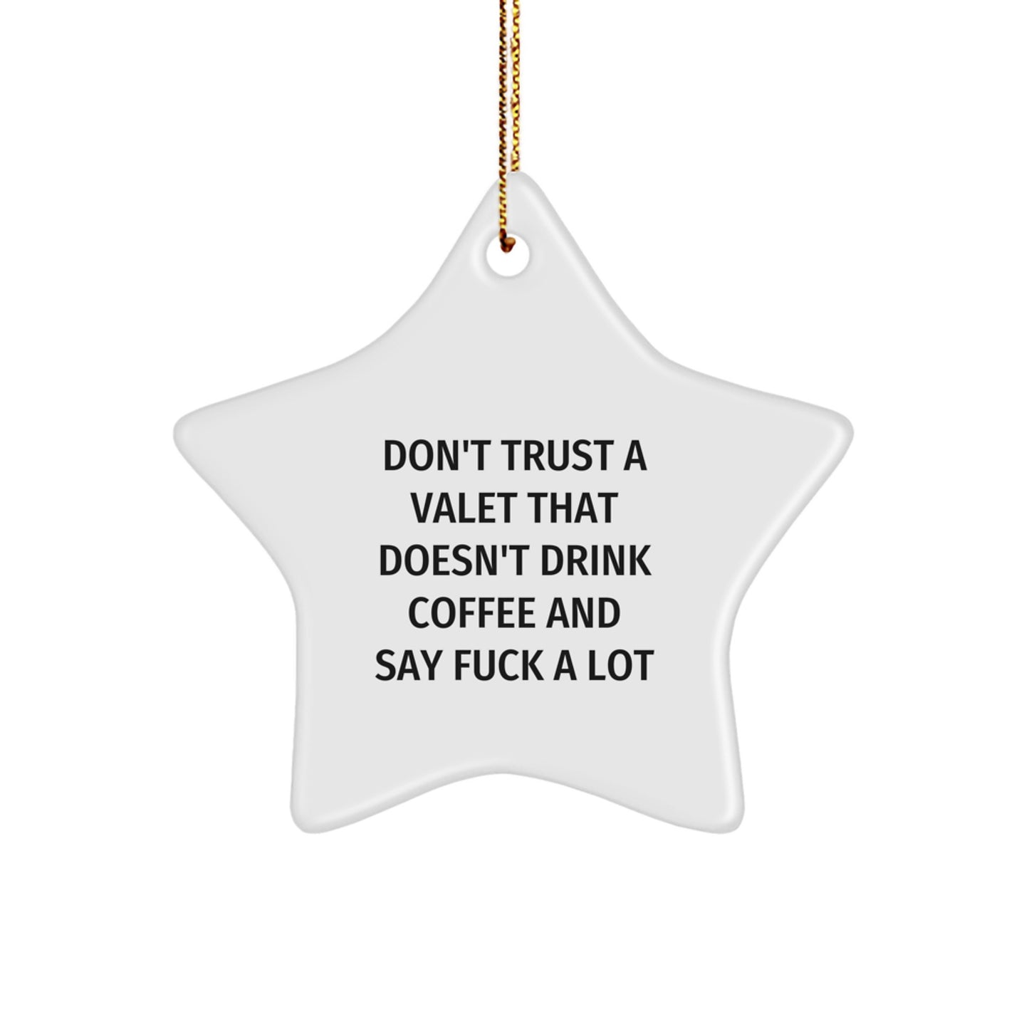 Funny Valet Gifts from Men for Christmas Unique Star Ornament Valet Decor - Image 1