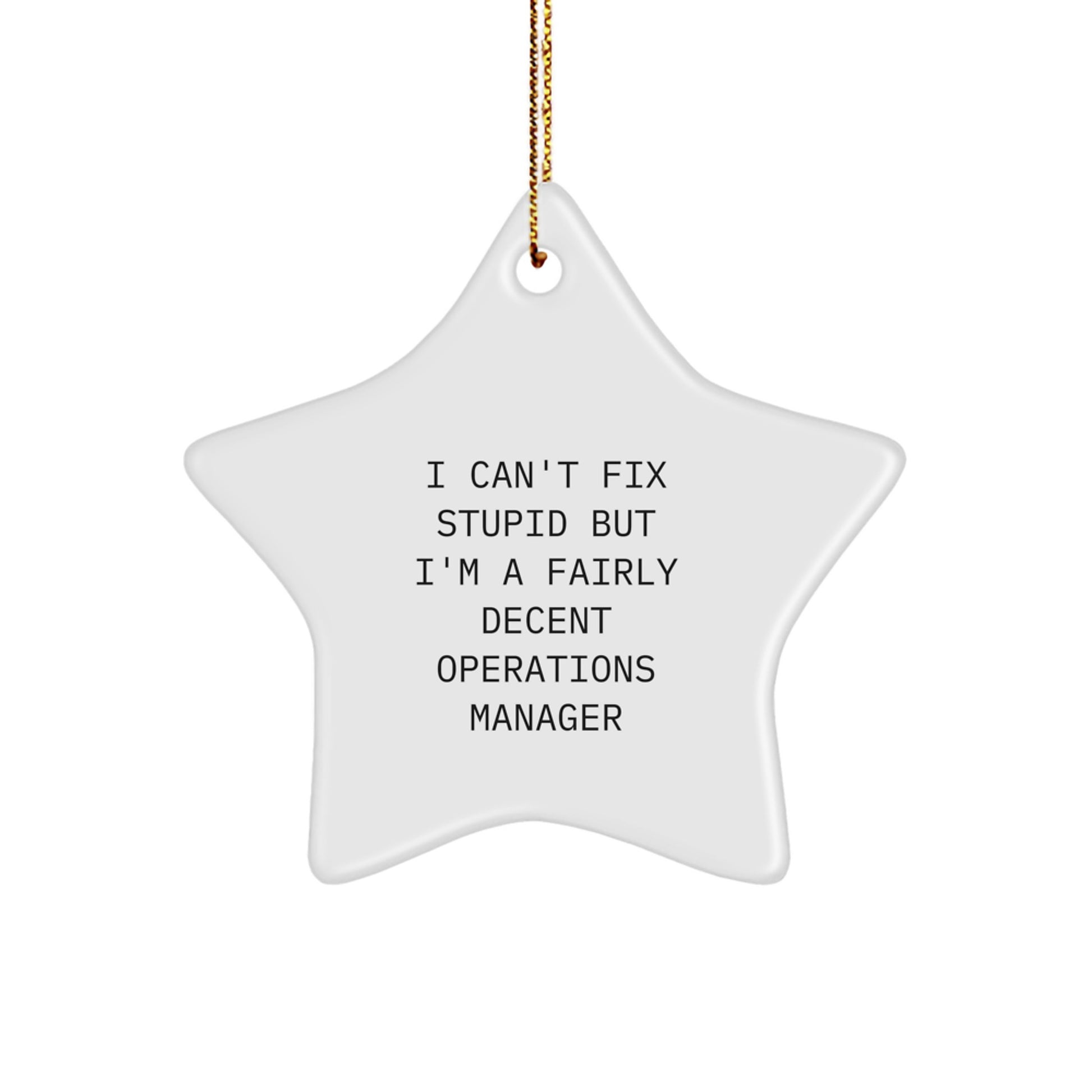 Funny Operations Manager Star Ornament Gifts from Friends to Operations Manager - Christmas Unique Gifts - Image 1