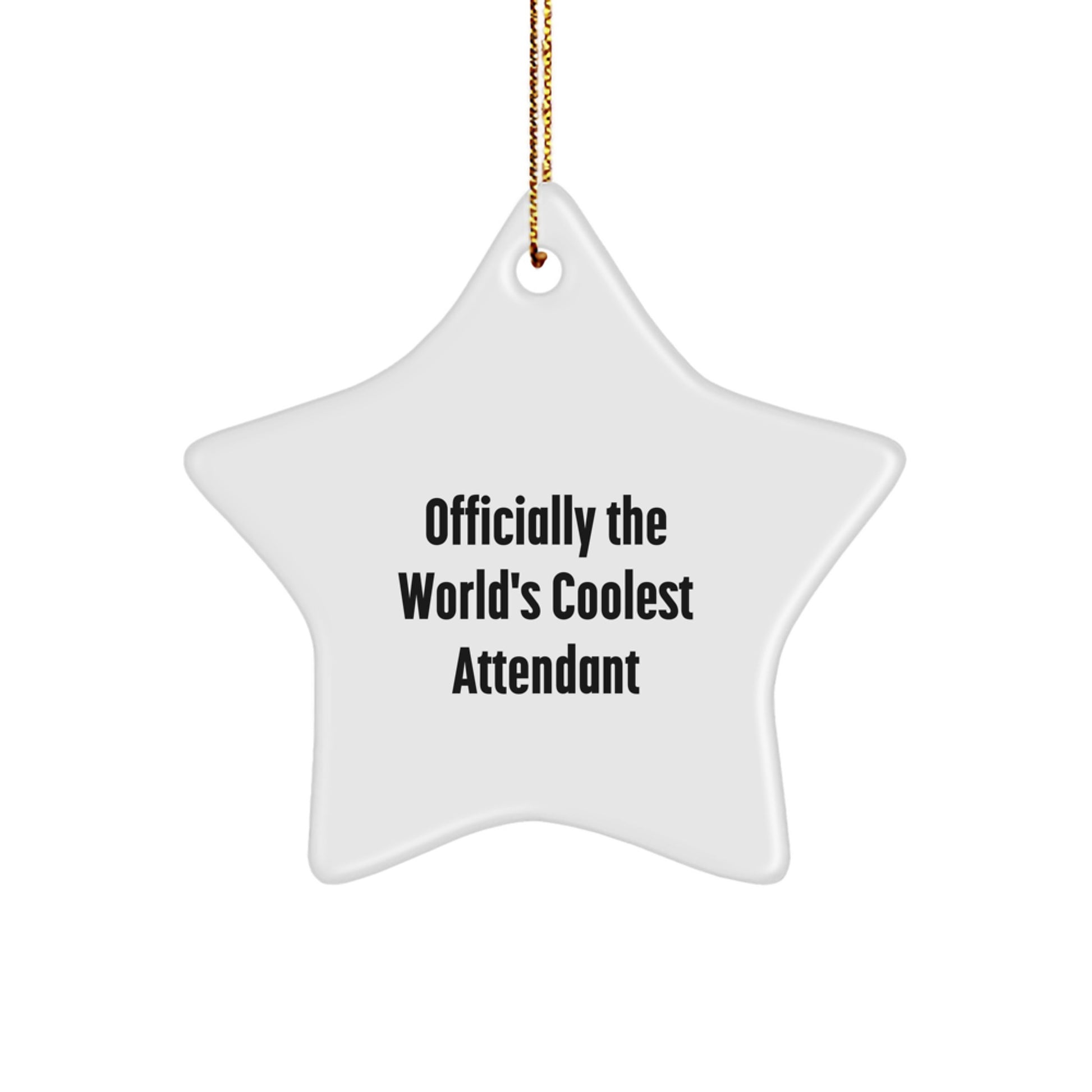 Funny Attendant Gifts from Friends to Attendant Star Ornament Christmas Unique Gifts - Image 1
