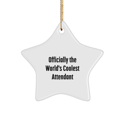 Funny Attendant Gifts from Friends to Attendant Star Ornament Christmas Unique Gifts - Image 1