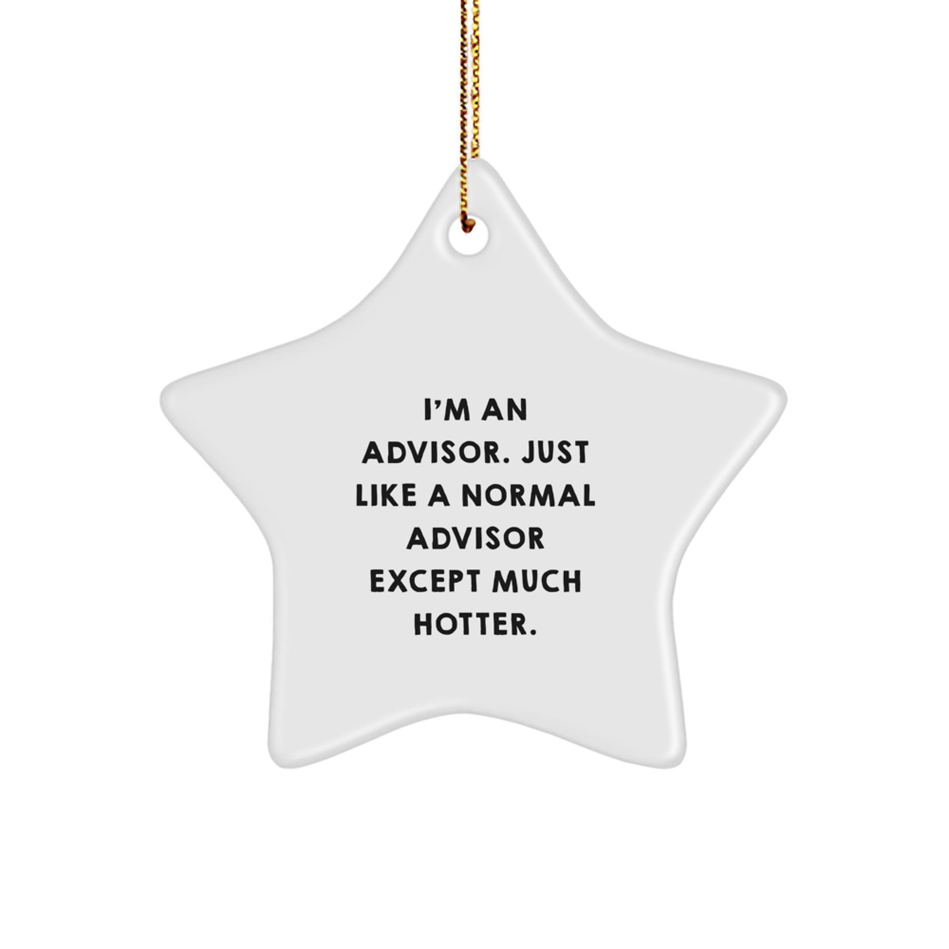 Funny Advisor Star Ornament Gifts from Friends for Christmas - Advisor Unique Gifts Men Women Friends Family - Image 1