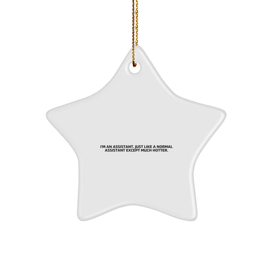 Funny Assistant Star Ornament Gifts from Friends Christmas Unique Gifts - Image 1