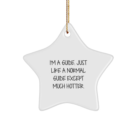Funny Guide Gifts from Men, Women, Friends, or Family, Guide Star Ornament for Christmas Unique Gifts - Image 1