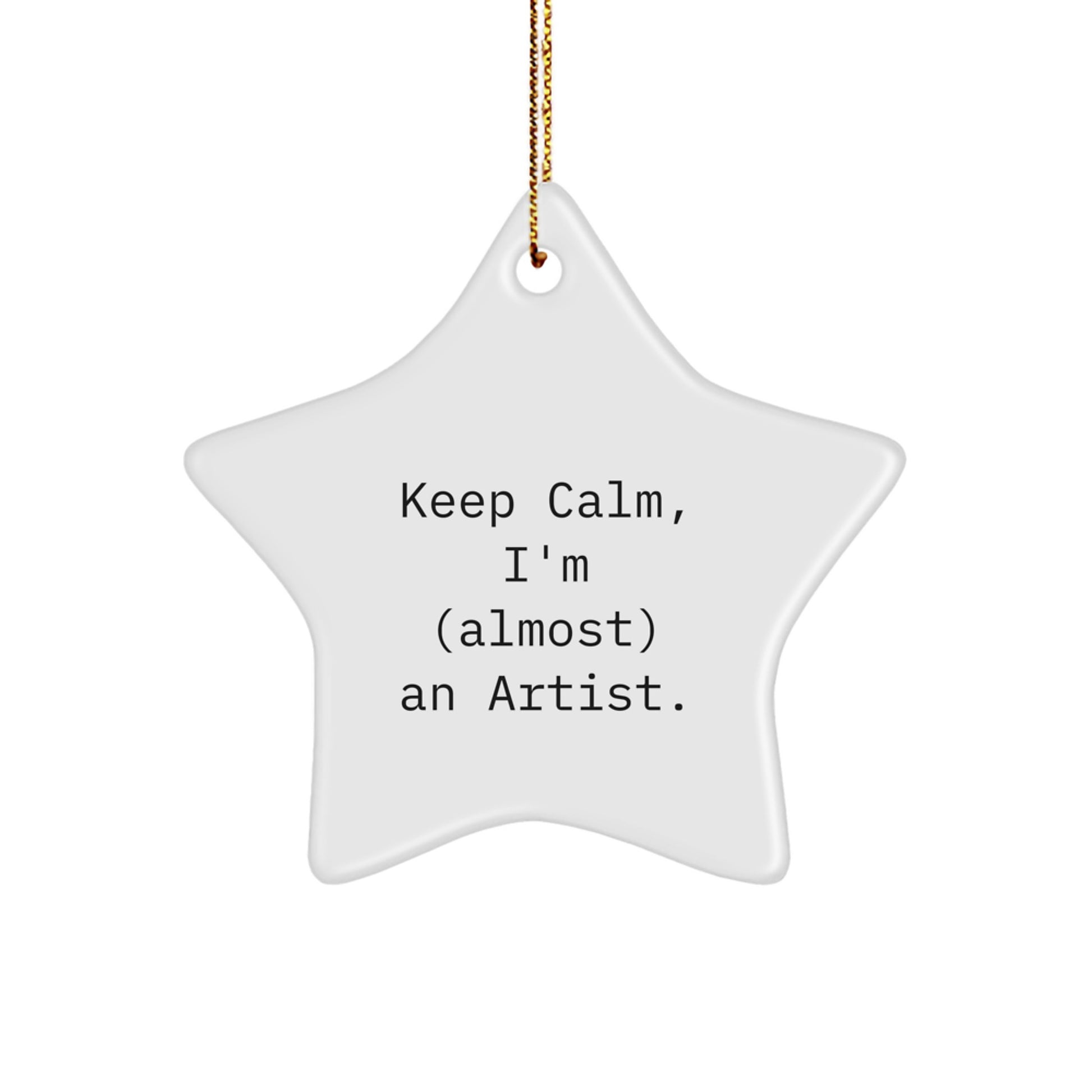 Funny Artist Star Ornament Gifts for Him from Friends at Christmas Time - Image 1