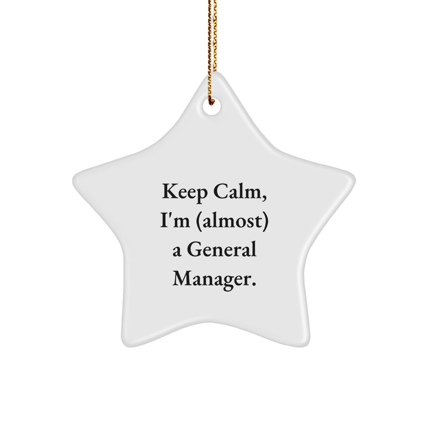 Funny General Manager Office Decor Star Ornament Gifts from Men to General Manager Christmas Unique Gifts - Image 1
