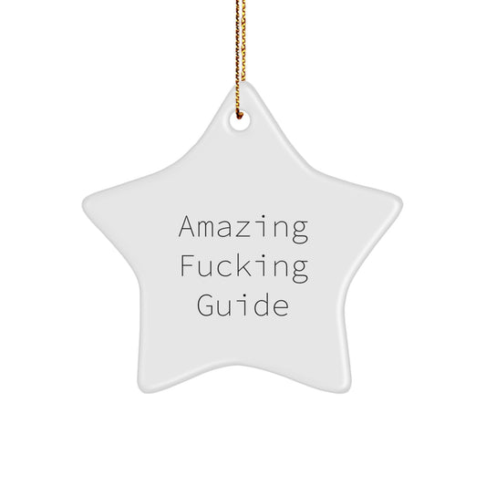 Funny Guide Gifts for Men from Friends - Amazing Guide Star Ornament, Christmas Unique Gifts, Gifts for Guide Lovers - Image 1