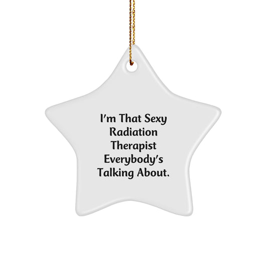 Funny Radiation Therapist Star Ornament Gifts from Friends to Women in Christmas Unique - Image 1