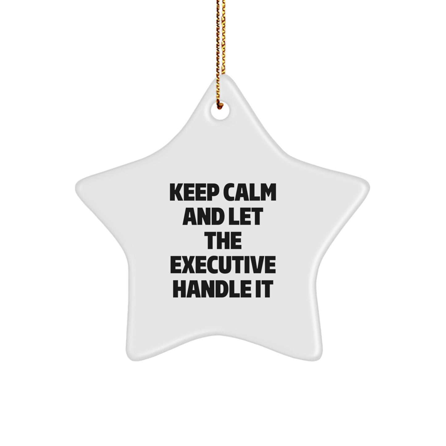 Funny Executive Star Ornament Gifts from Friends to Executive Men for Christmas - Image 1