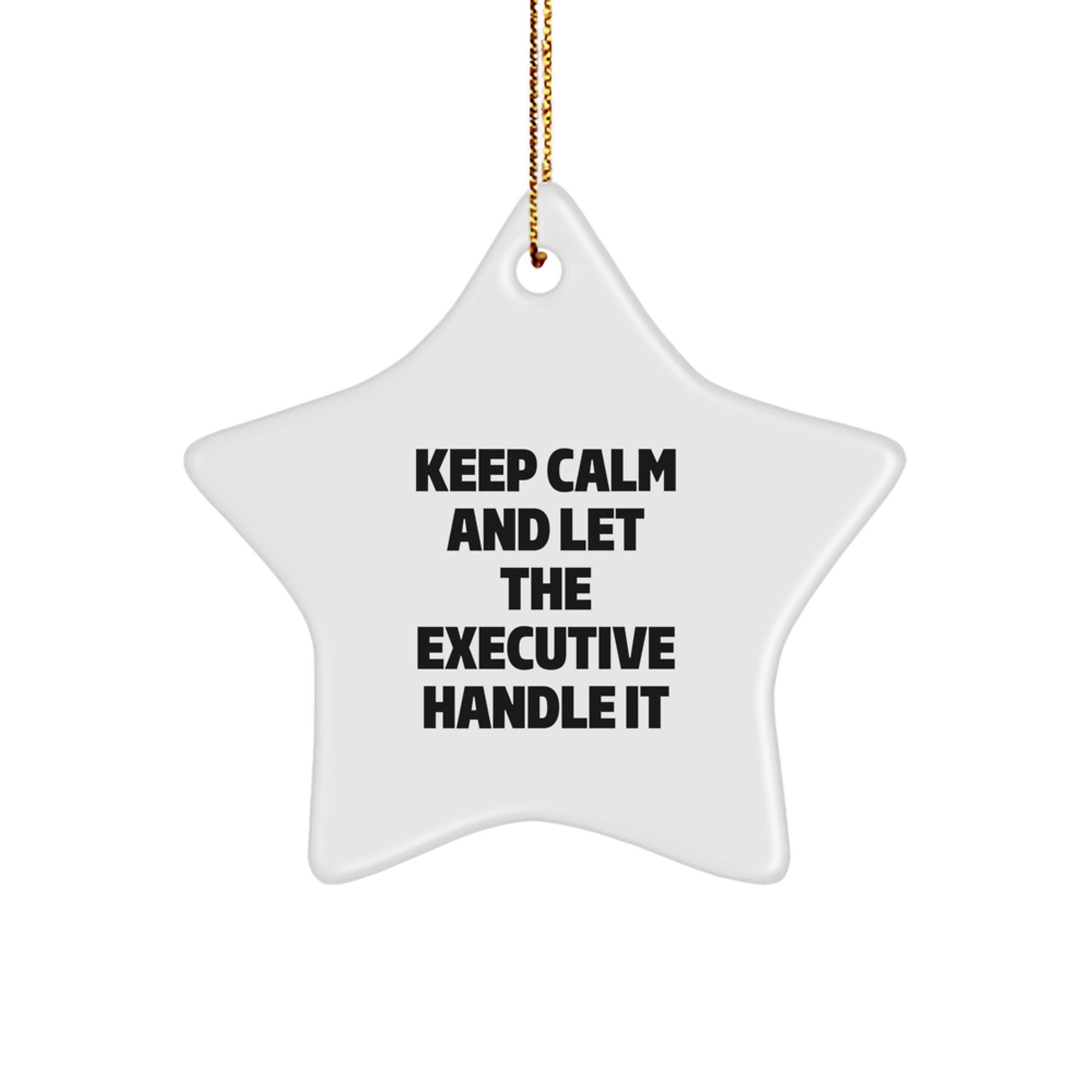 Funny Executive Star Ornament Gifts from Friends to Executive Men for Christmas - Image 1