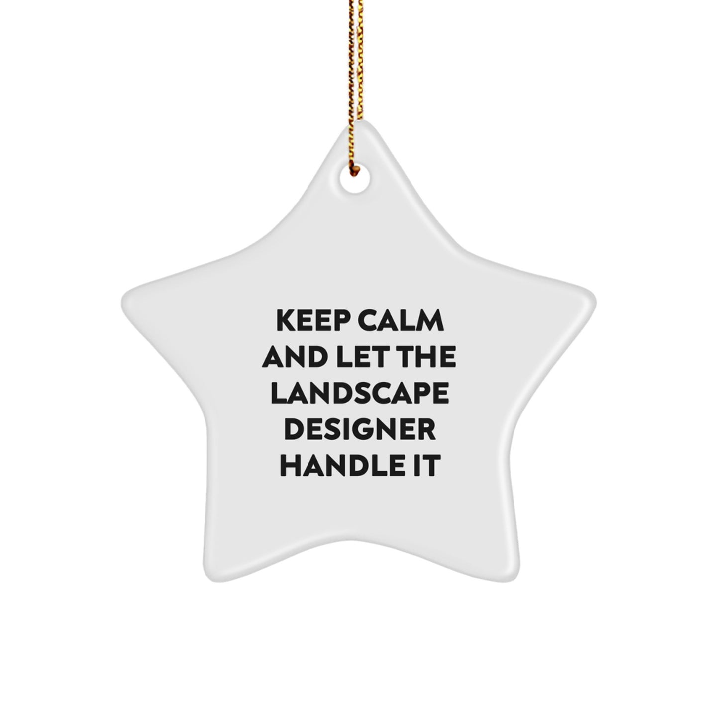 Funny Landscape Designer Christmas Star Ornament Gifts from Friends for Landscape Designers - Image 1
