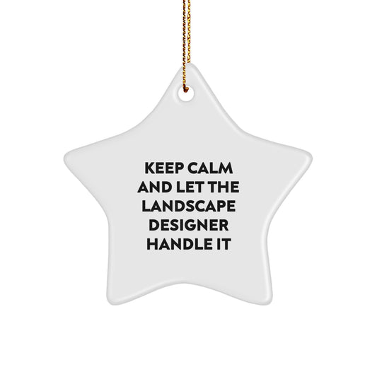 Funny Landscape Designer Christmas Star Ornament Gifts from Friends for Landscape Designers - Image 1