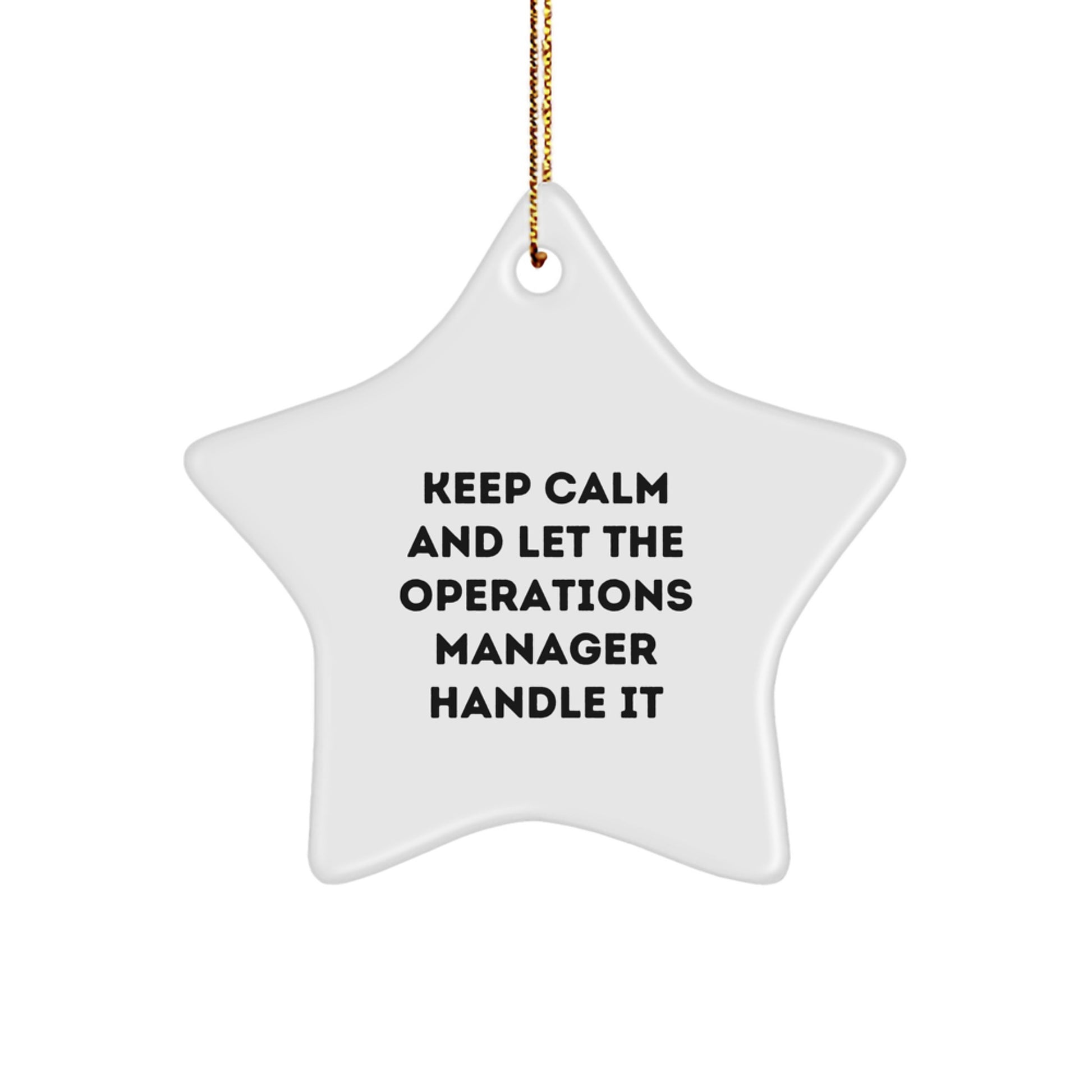 Funny Operations Manager Christmas Star Ornaments Gifts from Friends or Family for Operations Manager - Image 1