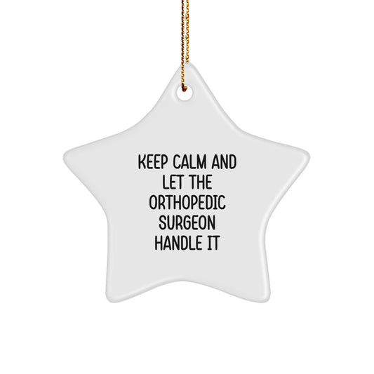 Funny Orthopedic Surgeon Star Ornament Gifts from Friends to Christmas Unique Gift Ideas for Orthopedic Surgeons - Image 1