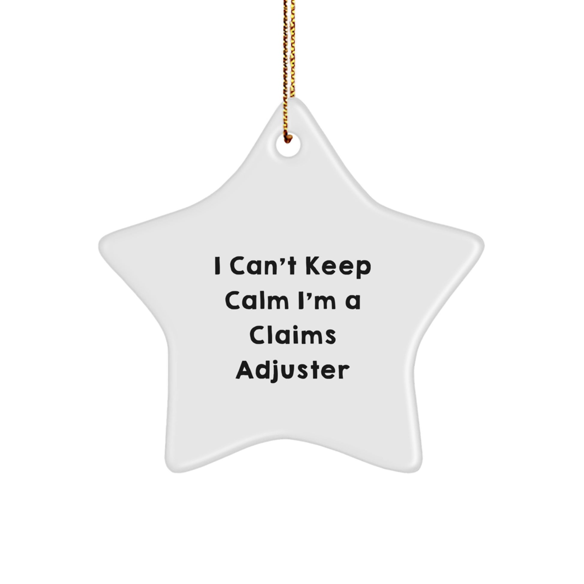 Funny Claims Adjuster Star Ornament, Gifts for Claims Adjuster Men, Christmas Unique Gifts from Friends - Image 1