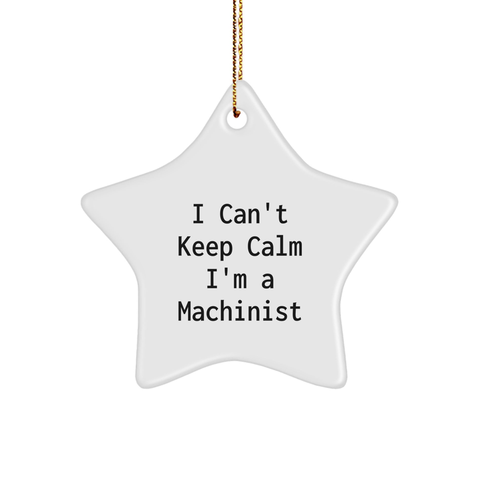 Funny Machinist Star Ornament Gifts from Friends and Family for Men and Women, Christmas Unique Gifts - Image 1