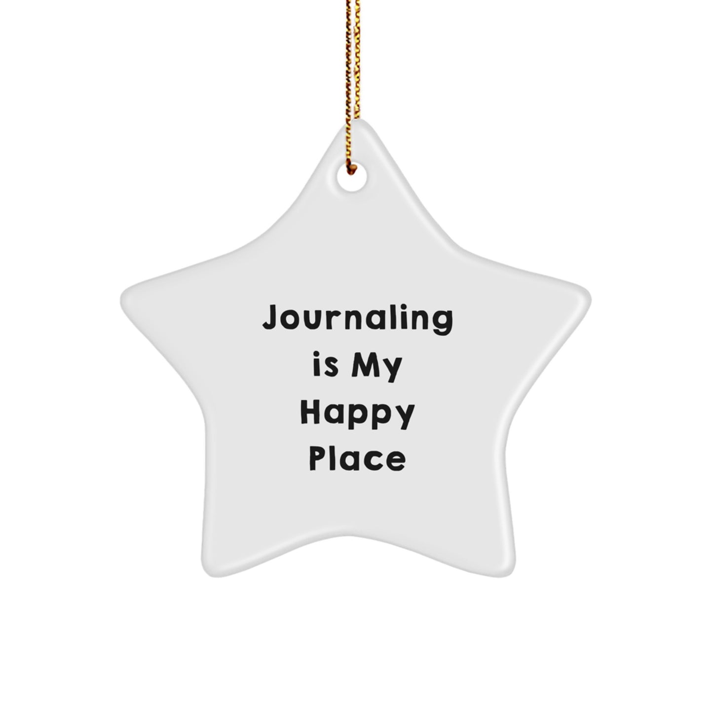 Journaling Star Ornament, Funny Gift from Family for Journaling Lovers, Christmas Unique Gifts - Image 1