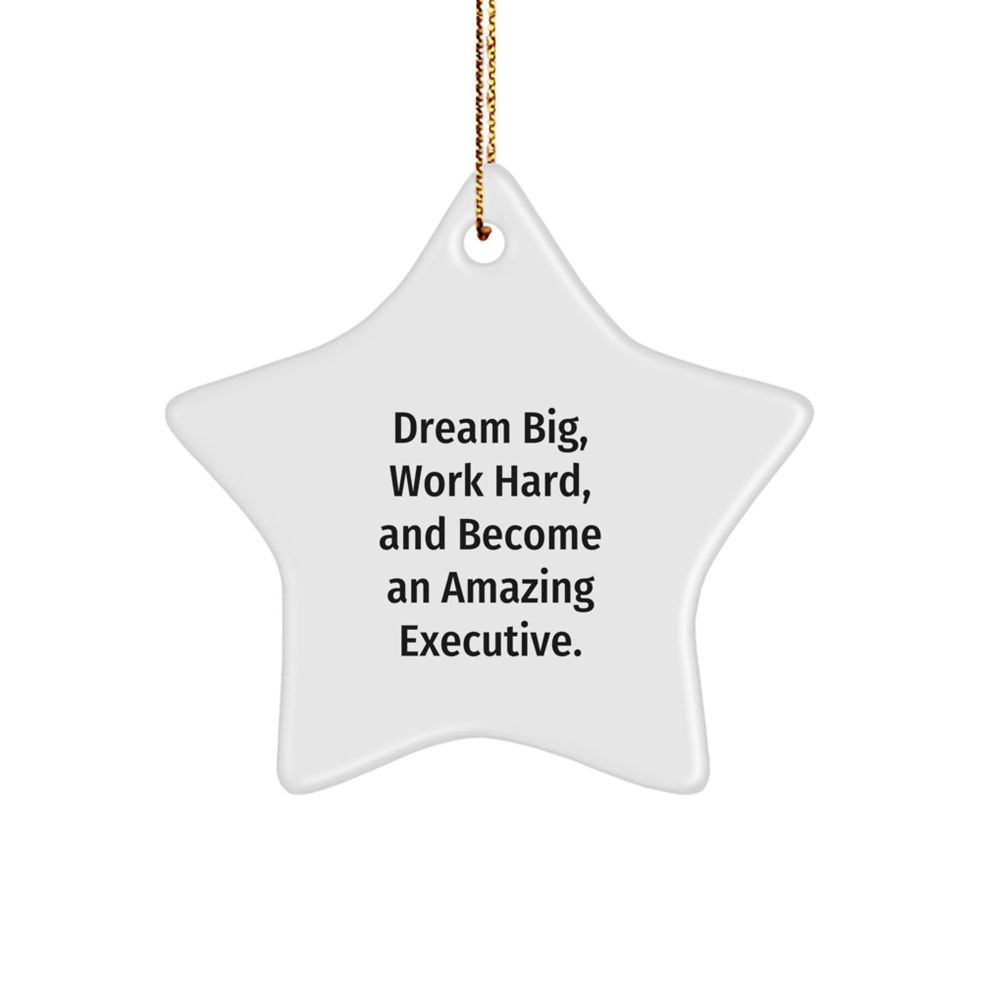 Executive Star Ornament Gifts from Friends and Family for Men Women Coworkers - Dream Big Work Hard Become an Amazing Executive Christmas Unique Ornaments - Image 1