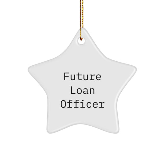 Funny Future Loan Officer Gifts from Family, Star Ornament for Loan Officers, Inspirational Christmas Unique Gifts - Image 1