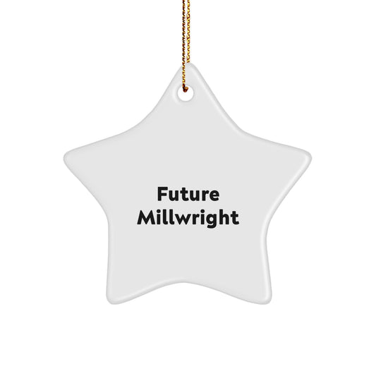 Funny Millwright Quotes Star Ornament Gifts from Friends for Christmas Unique Men's Millwright Gifts - Image 1