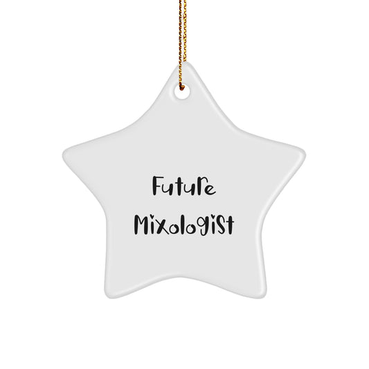 Funny Future Mixologist Gifts, Star Ornament, 'May the Mule be with You' Quote for Mixologists, Christmas Unique Gifts from Friends, Family, or Coworkers for Women, Men - Image 1
