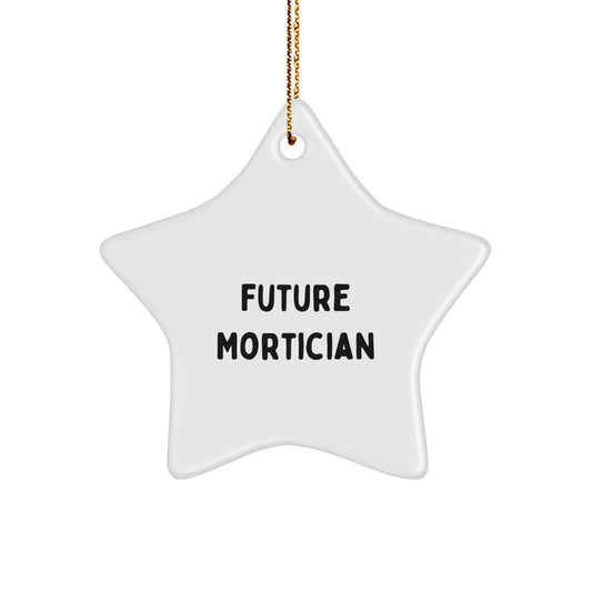 Funny Mortician Gifts from Friends, Star Ornament for Future Mortician, Christmas Unique Gifts - Image 1