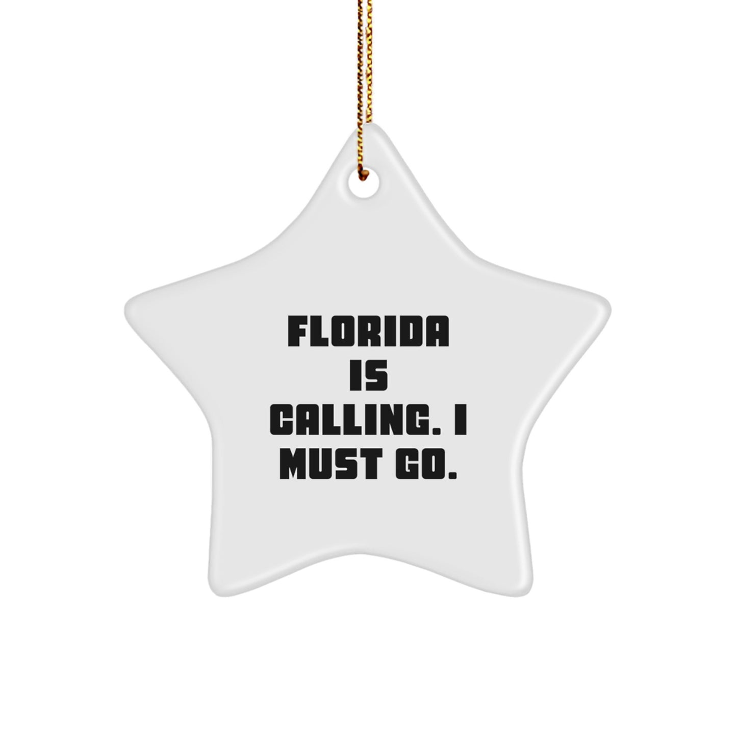 Florida Star Ornament Gifts for Men from Family, Inspirational Christmas Unique Gifts for Florida Residents - Image 1