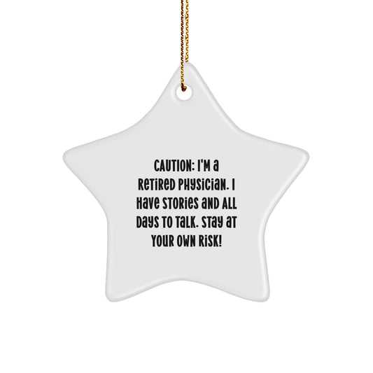 Funny Physician Star Ornament Gifts from Friends and Family for Christmas Unique Decorations - Image 1