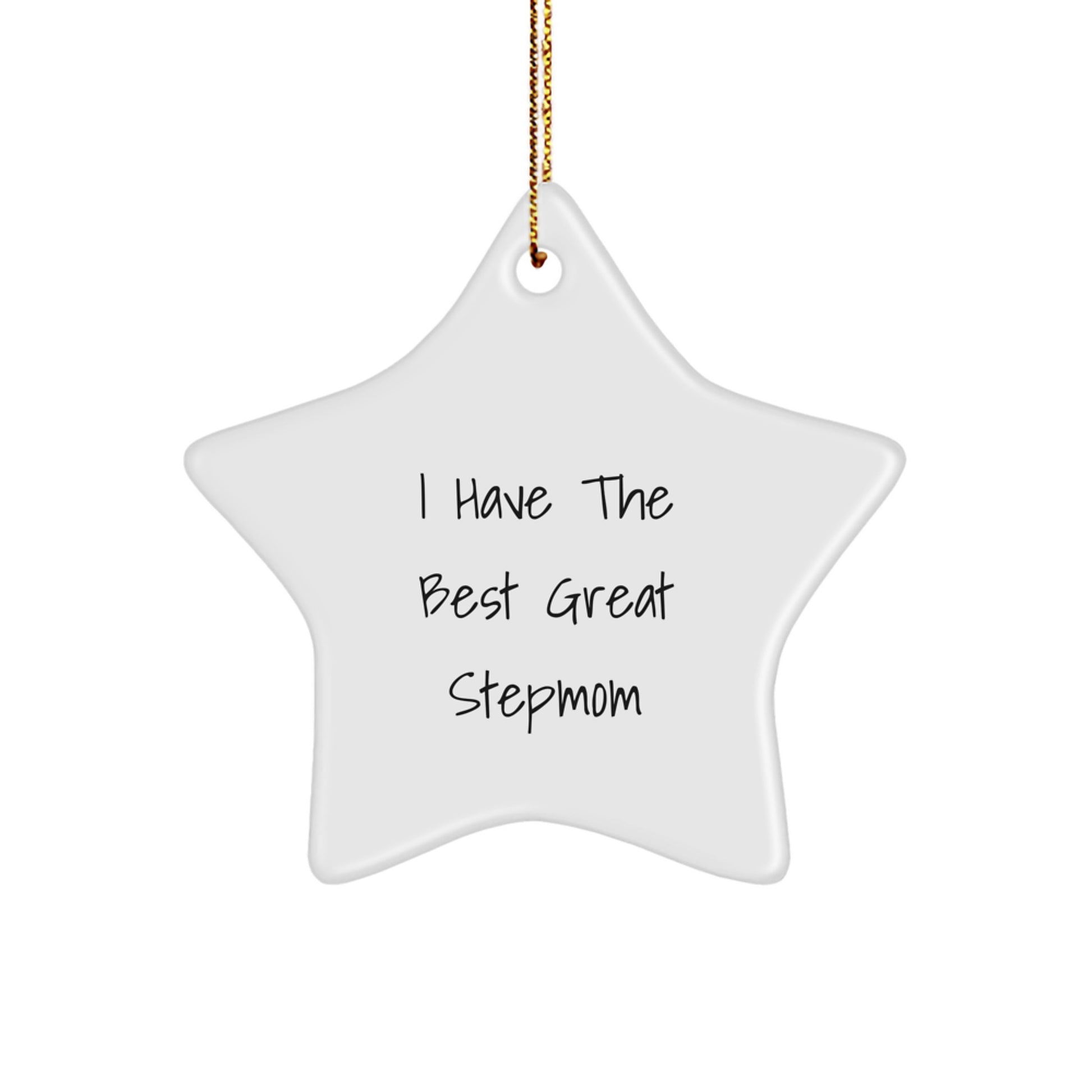 Funny Stepmom Gifts, Star Ornament for Stepmom, Christmas Unique Gifts from Family - Image 1