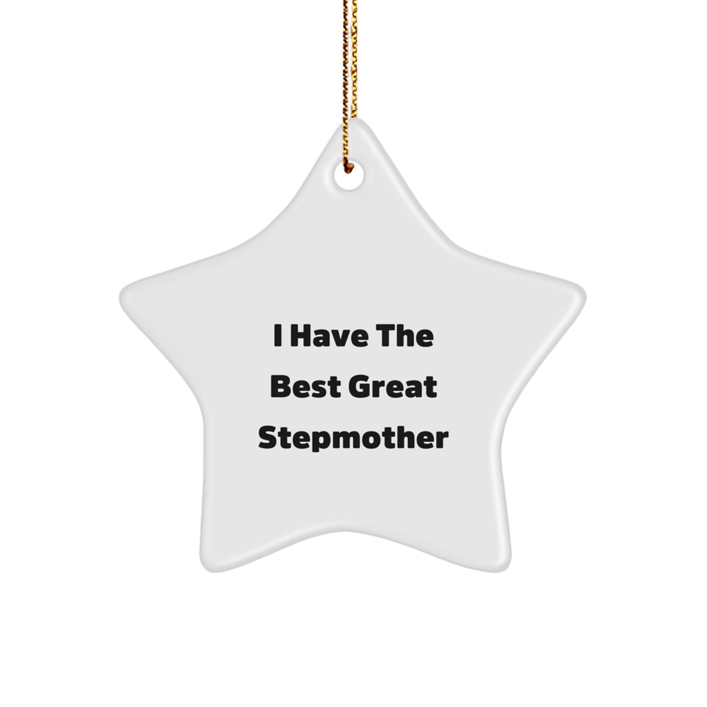 Funny Stepmom Gifts from Men for Stepmother Unique Star Ornament - Image 1