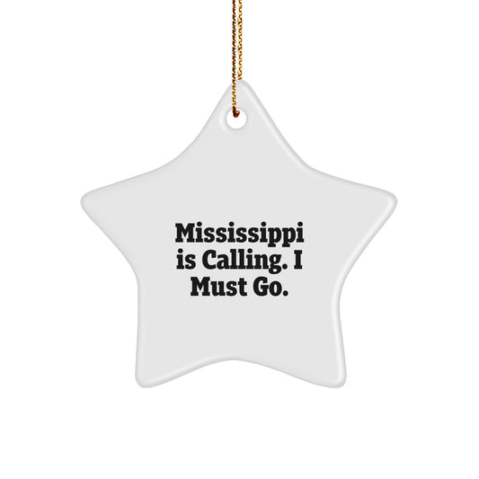 Mississippi Star Ornament Gifts from Friends and Family for Mississippi Enthusiasts - Image 1