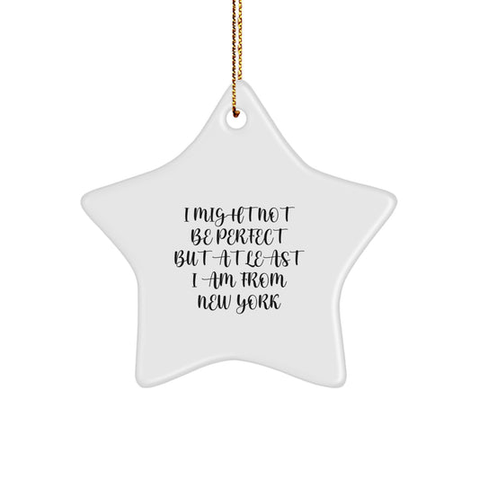Funny New York Star Ornament Gifts from Friends and Family for Christmas - Image 1