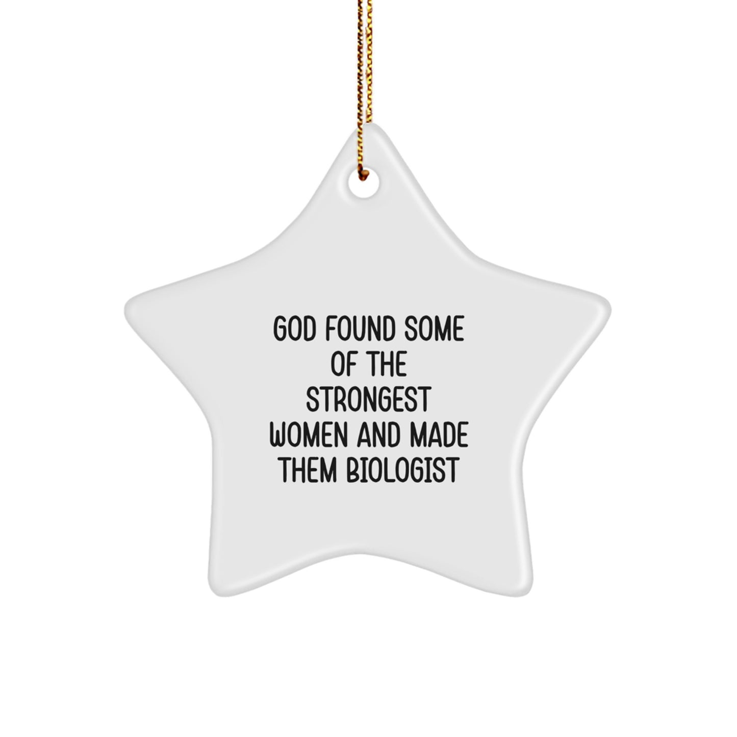 Funny Biologist Gifts from Friends Unique Christmas Star Ornament for Women Men Family Coworkers - Image 1