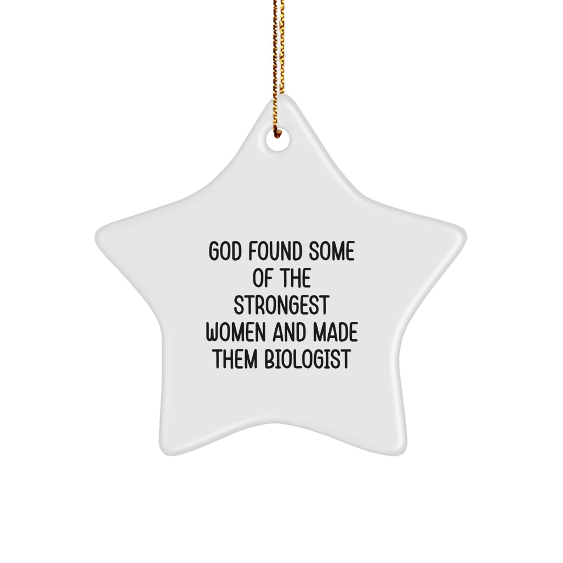 Funny Biologist Gifts from Friends Unique Christmas Star Ornament for Women Men Family Coworkers - Image 1
