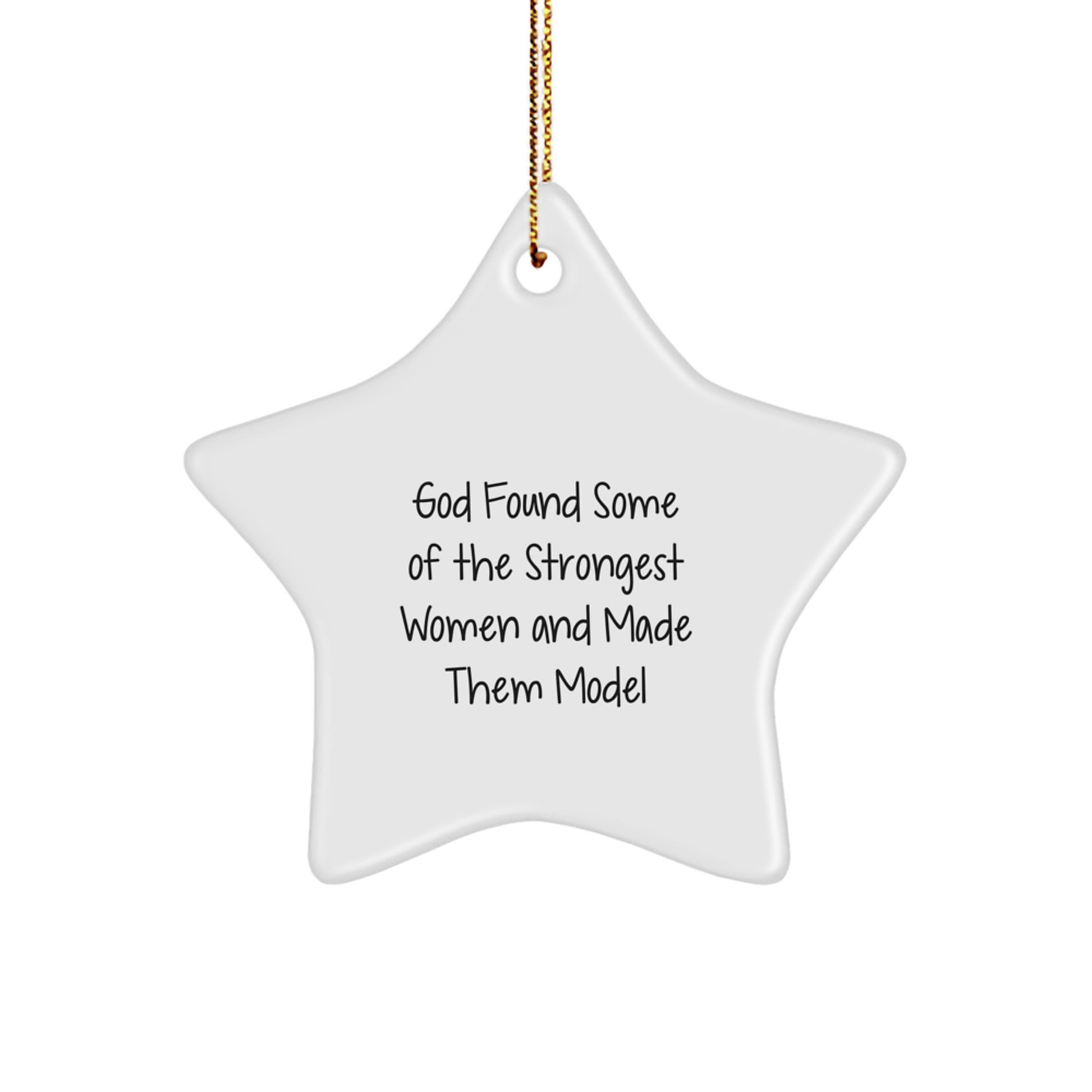Funny Model Star Ornament Gifts from Women for Christmas - Star Ornament Models - Women Made Them Model - Image 1