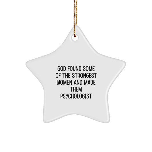 Funny Psychologist Star Ornament Gifts from Women for Christmas Unique - Image 1