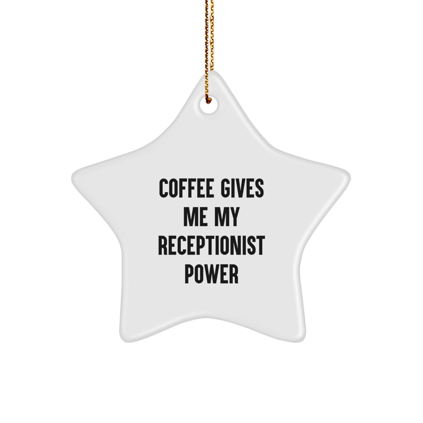 Funny Receptionist Star Ornament Gifts from Coworkers for Receptionists Christmas Unique Gifts - Image 1