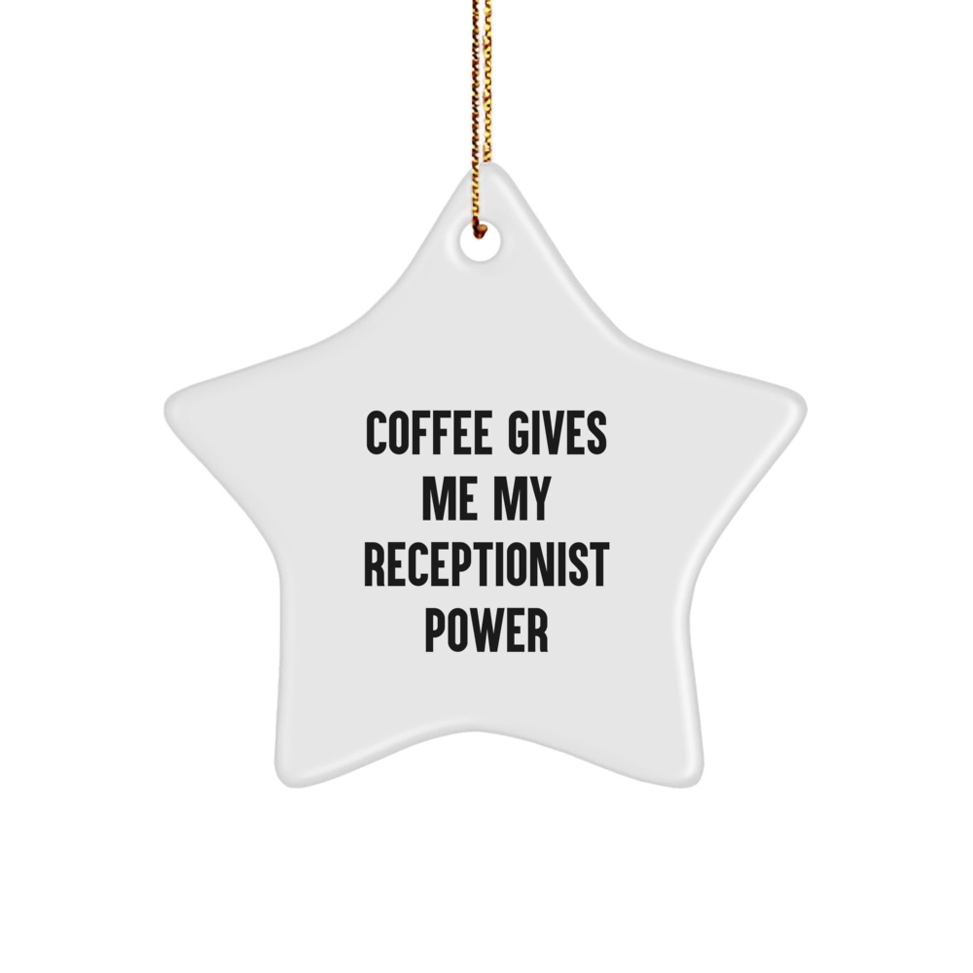 Funny Receptionist Star Ornament Gifts from Coworkers for Receptionists Christmas Unique Gifts - Image 1