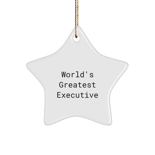 Funny Executive Star Ornament Gifts from Friends and Family for Christmas - Image 1