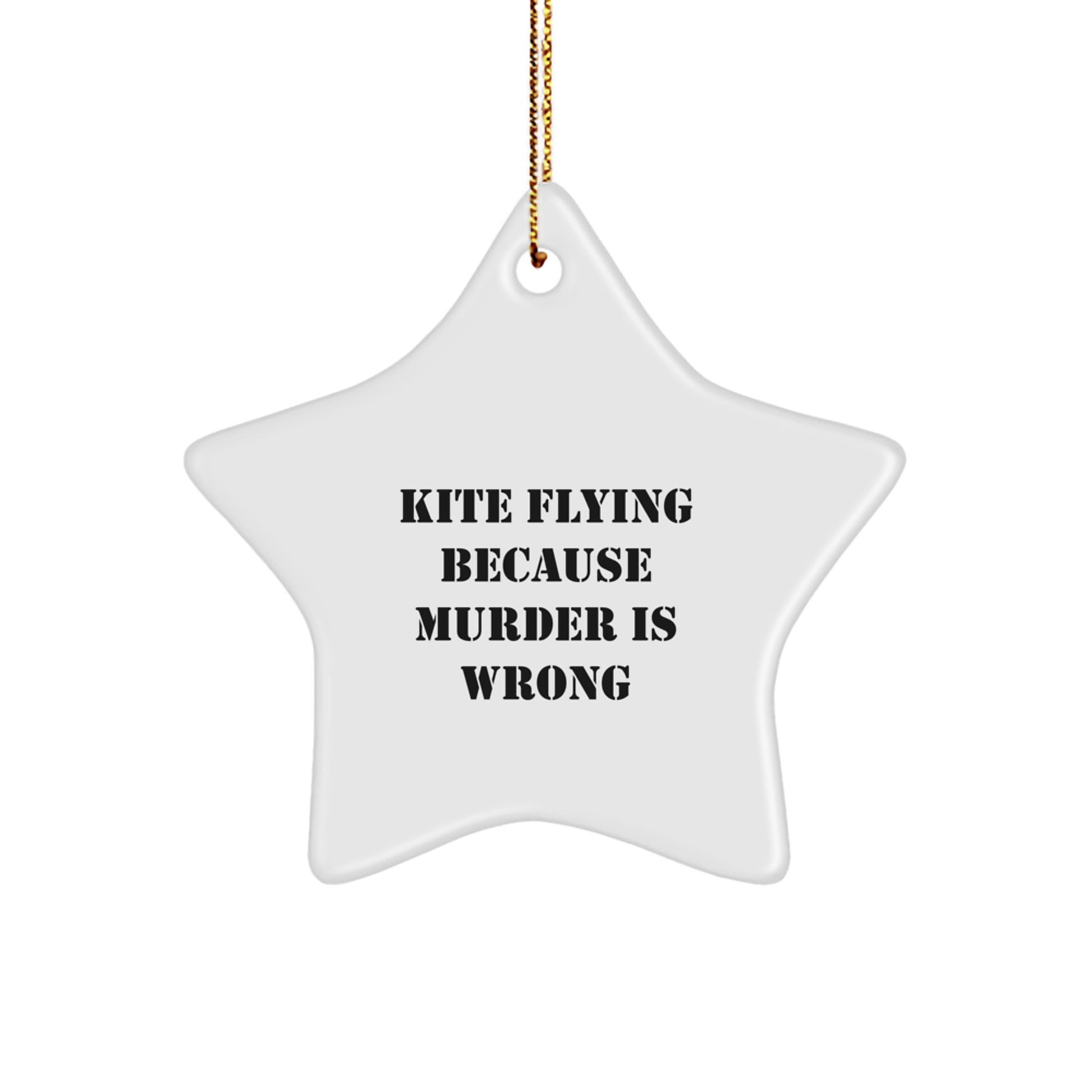 Funny Kite Flying Christmas Star Ornament Gifts from Friends for Kite Enthusiasts - Image 1