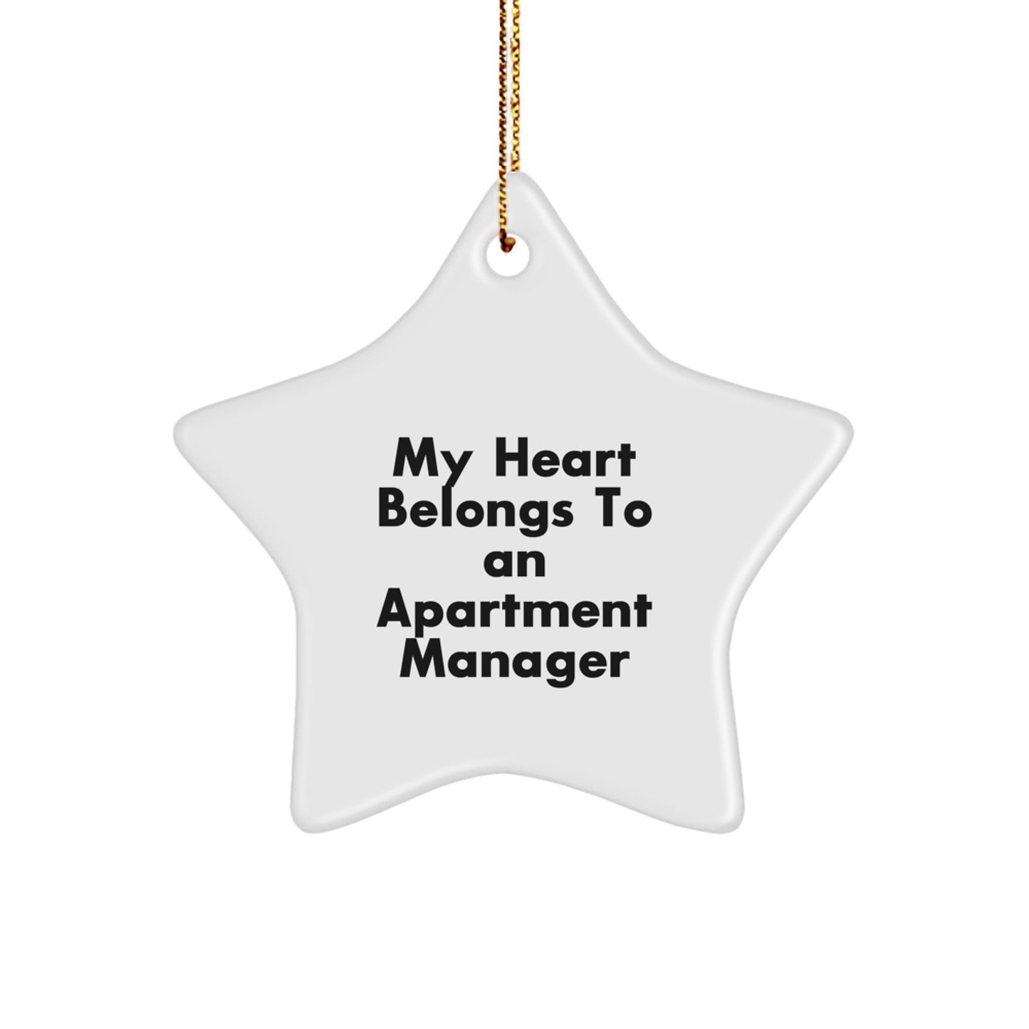 Funny Quote Star Ornaments Gifts from Family to Apartment Manager Friends Women Christmas Unique Gifts - Image 1